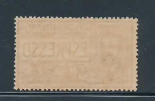 1903 Italien, Espresso, Nr. 1, 25 Cent rot, Centratissimo, postfrisch **