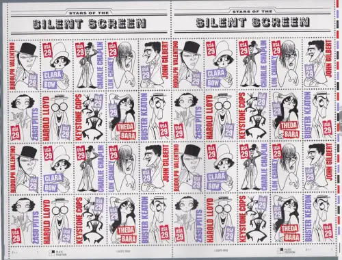 1994 USA, Nr. 2552/2561 Bogen mit 40 Werten postfrisch**