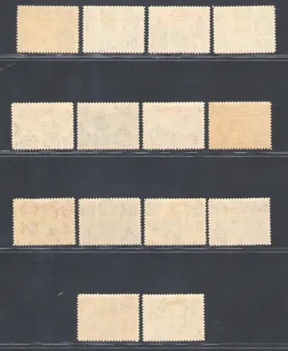 1938-47 Dominica - Stanley Gibbons Nr. 99/108a - MH*