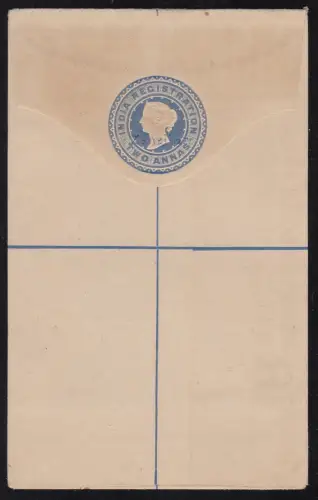 1895/96 SANSIBAR, Einschreiben aus Indien mit Aufdruck 'ZANZIBAR' HG 1
