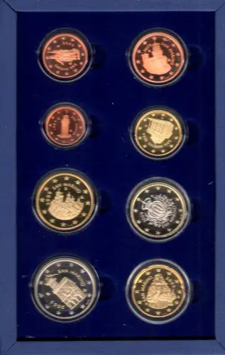 2009 San Marino, Euro-Divisionsmünzen, Spiegelfund