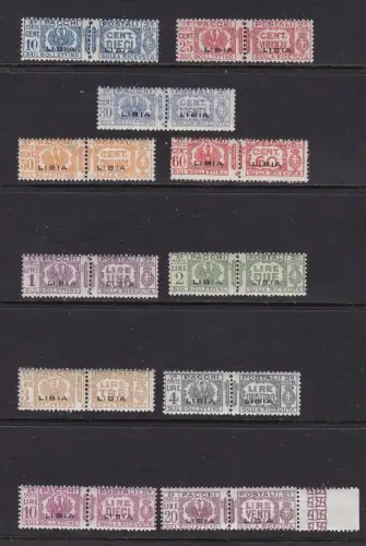 1927-37 LIBYEN, Postpakete Nr. 14/24 - postfrisch**