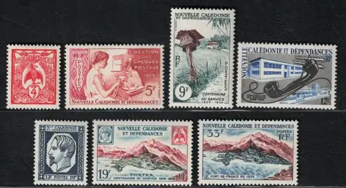 1960 Neukaledonien, Centenario Poste Yvert #295/01, postfrisch **