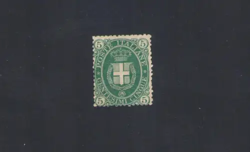 1889 Italien, Abbild von Umberto I., 5 Cent dunkelgrün, Nr. 44 - postfrisch **