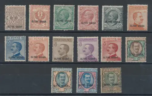 1925 Oltre Giuba, Briefmarken Italien überdruckt, Nr. 1/15 - MNH**