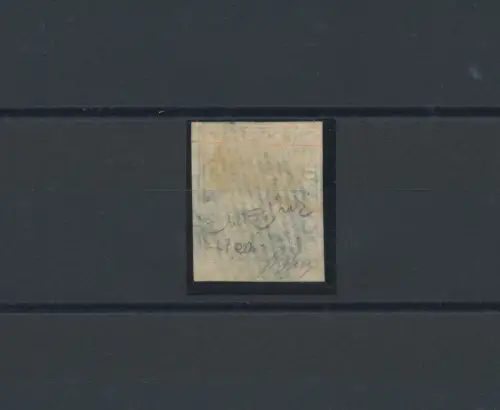 1856-57 SCHWEIZ, Nr. 27ea, 10 r. hellblau (roter Faden) Signiert Raybaudi e Oliva