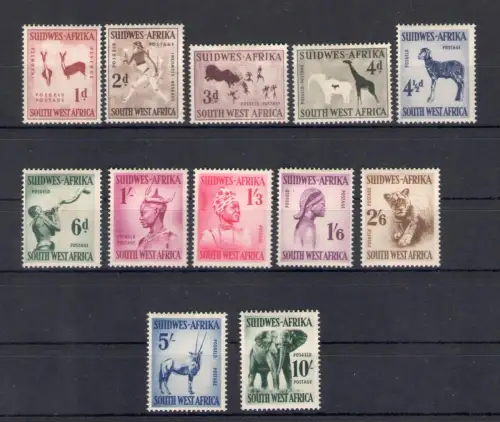 1954 Südwestafrika - Yvert Nr. 237/48 - MH*