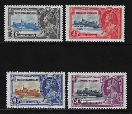 1935 Trinidad und Tobago - Stanley Gibbons n. 239/242 - postfrisch**
