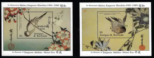 1989 Barbuda, Fauna, Vögel - Yvert-Blätter Nr. 140/41 - postfrisch**