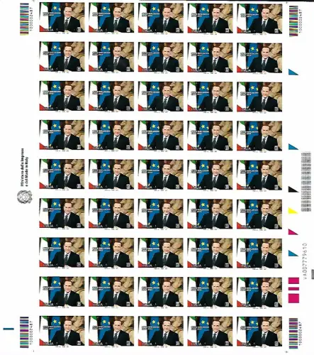 2024 Italien - Silvio Berlusconi, Bogen 45 Werte - postfrisch **