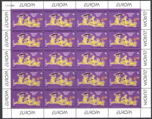 1998 EUROPA CEPT - Bosnien Herzegowina Kroatien Nr. 42 - postfrisch **