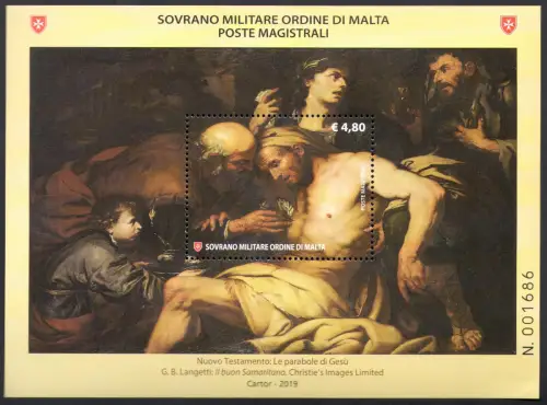 2019 Smom, kompletter Jahrgang 20 Werte + 14 Zettel, postfrisch **