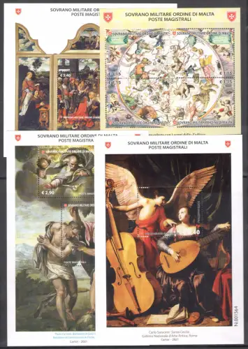 2021 Smom, postfrisch, kompletter Jahrgang 26 Werte + 10 Zettel, postfrisch**