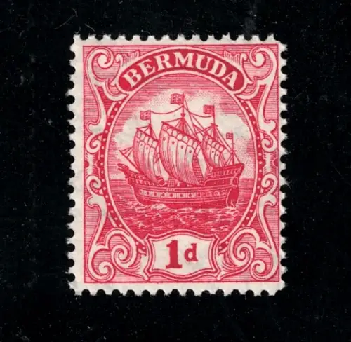 1922-34 BERMUDA, Stanley Gibbons # 78 - 1d. scharlachrot - postfrisch**