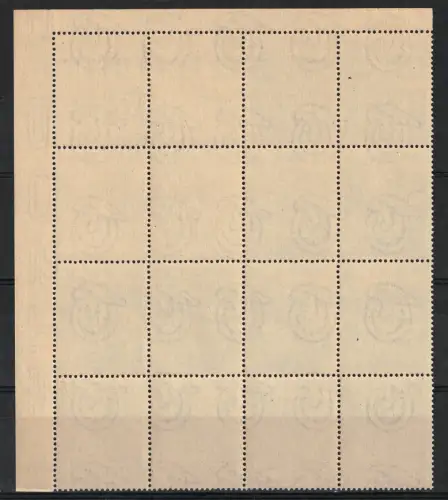 1949 Italien Republik, Eckblock von 12 Trinità # 7, postfrisch **