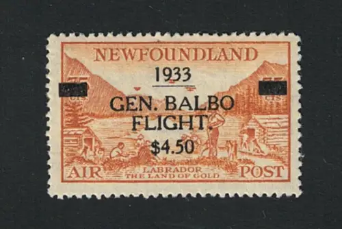 1933 TERRANOVA - NEWFOUNDLAND - SG # 235 - Balbo - MH*