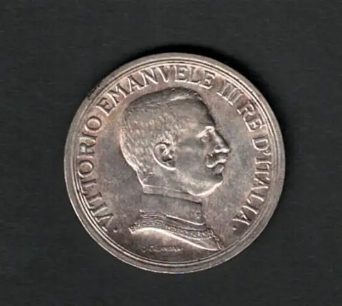 1917 Vittorio Emanuele III - 2 Lire Silber - Quadriga Briosa, BB++