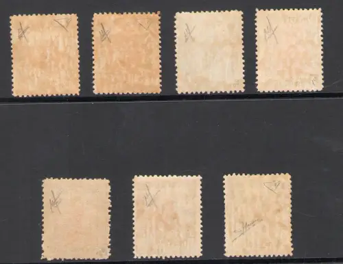 1926-30 Libyen, 11 lineare gezackte Malerei, kein Wasserzeichen Nr. 58/64 - postfrisch**