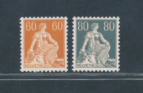 1916-22 SCHWEIZ, Schweiz Sitz Einheitskatalog # 165/66, postfrisch**