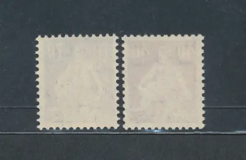 1924-25 SCHWEIZ, Schweiz Einheitliche Sitzung, Prägepapier # 165a/66a, postfrisch**