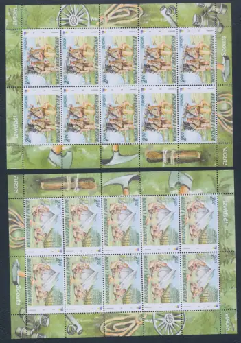 2007 EUROPA CEPT, Bosnien und Herzegowina, 2 Kleinblätter à 10er, Scout, postfrisch**