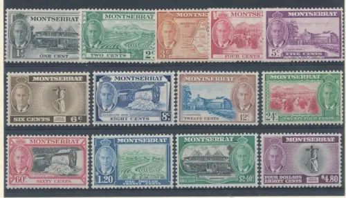 1951 MONTSERRAT, SG 123/35, 13 Werte, Inauguration of University College, postfrisch**