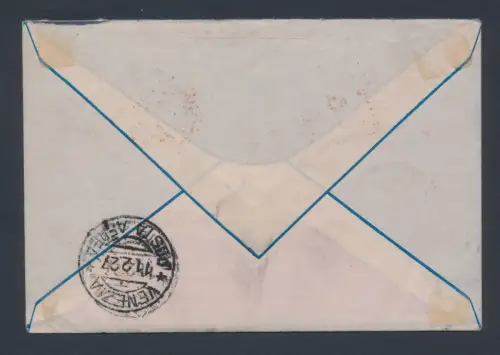 1927 - I. Flug Rom-Venedig, Aerogramma n. 79a