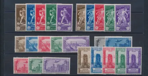 1930 Landwirtschaftliches Institut - Kolonialreisen - 25 Werte für die vier Kolonien - postfrisch **