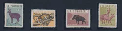 1962 ALBANIEN, Tiere, Nr. 699/702, postfrisch**