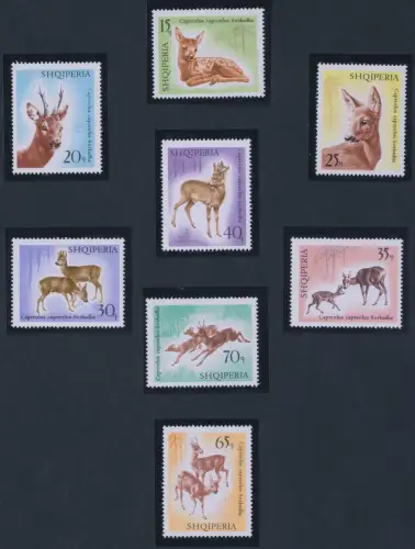 1967 ALBANIEN, Caprioli - Nr. 1169/76, postfrisch**