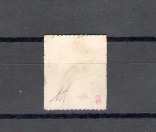 1865-75 LUXEMBURG - Nr. 14 - 4 Cent Zitronengelb, GEBRAUCHT Abkürzung/Sign Alberto Diena