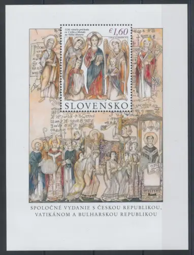 2013 Slowakei - St. Kyrill und Method - Bogen Nr. 79 - Gemeinschaftsausgabe, postfrisch **