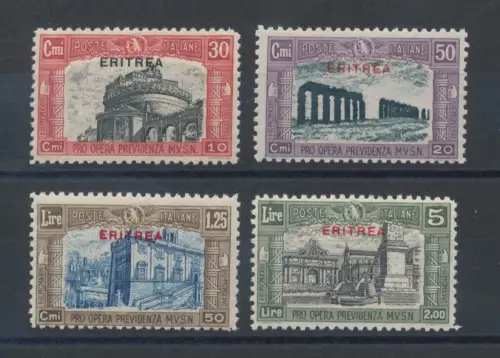 1929 ERITREA, Miliz II, Nr. 138/141, postfrisch**