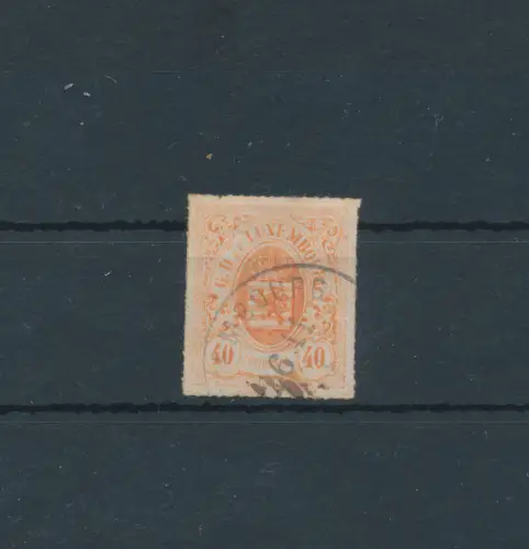 1865-75 LUXEMBURG - Nr. 23 - 40 Cent rot orange, gebraucht
