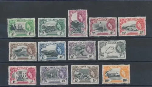 1953 ST. HELENA - Elizabeth II - 13 Werte Serie - Stanley Gibbons Nr. 153/165 - MNH **