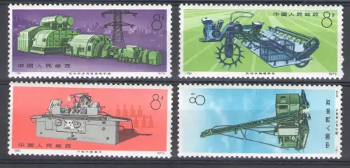 1974 CHINA - Maschinenbau - Maschinenbau - Michel # 1221-24 - postfrisch **