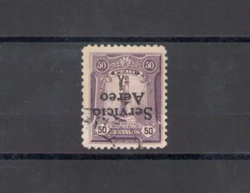 1927 Peru - Luftpost - Yvert Nr. 1a - Umgedrehter Aufdruck - Gebraucht