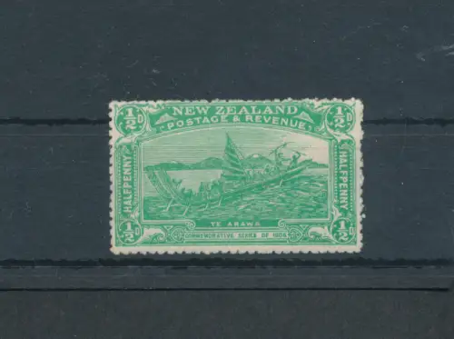 1906 NEUSEELAND - Stanley Gibbons Nr. 370 - 1/2 d. smaragdgrün - postfrisch **