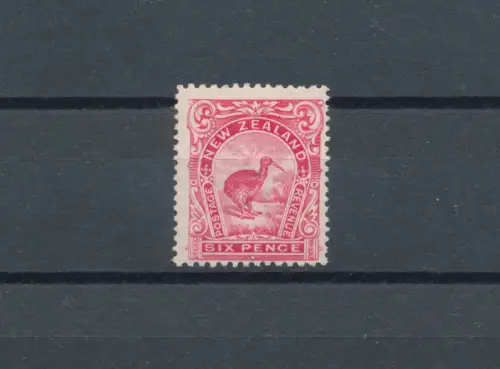 1907-08 NEW ZEALAND - Stanley Gibbons Nr. 384 - 6 d. carmine-pink - MLH*