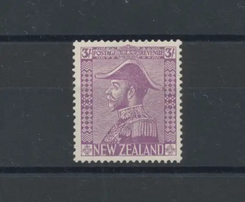 1926-34 NEW ZEALAND, Stanley Gibbons Nr. 470, 3 Schilling pale mauve, postfrisch**