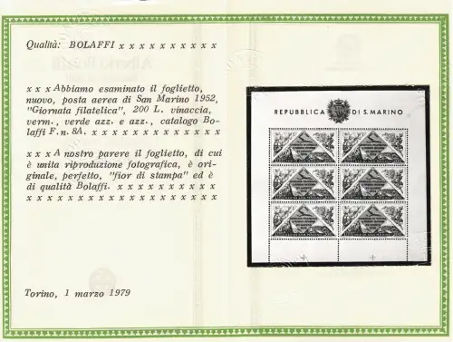 1952 SAN MARINO, Blumenblatt, # 14 - Ohne Falten - postfrisch **