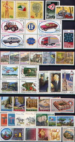 1980-1989 Italien, komplette Jahrgänge SONDERANGEBOT, postfrisch - postfrisch **