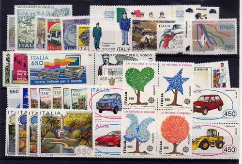 1980-1989 Italien, komplette Jahrgänge SONDERANGEBOT, postfrisch - postfrisch **