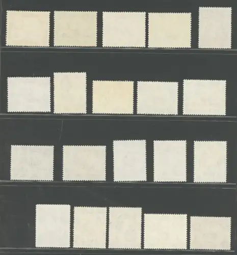 1938-54 Kenia Uganda Tanganjika - Stanley Gibbons Nr. 131-150 - Serie mit 20 Werten - postfrisch **