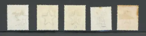 1895-96 Kenia Uganda Tanganjika - Stanley Gibbons Nr. 52-53-55-56-57 - MLH*
