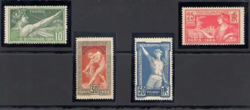 1924 Frankreich - Yvert Katalog Nr. 183-86 - Olympische Spiele Paris - postfrisch **