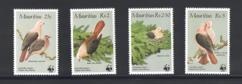 1978 Mauritius, Fauna - WWF - 4 Werte, Yvert Katalog Nr. 631/34 - postfrisch**