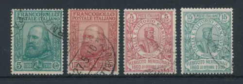 1910 Italien - Königreich, Garibaldi, Nr. 87/90 - Gebraucht