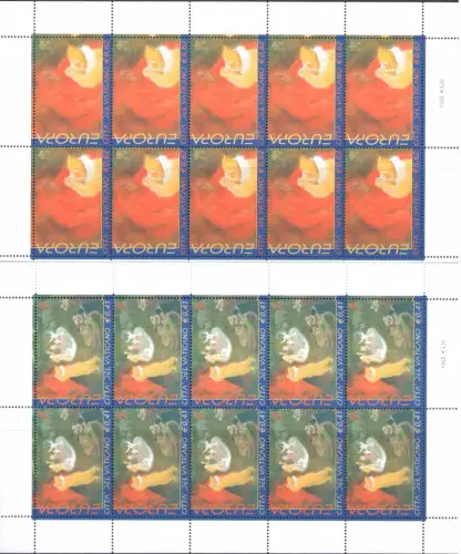 2002 EUROPA CEPT, Vatikan Nr. 2 Minifogli - MNH **