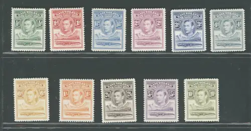 1938 Basutoland - Stanley Gibbons Nr. 18-28 - Serie mit 11 Werten - postfrisch **
